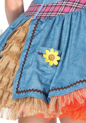 Vista 5 de Leg AvenueDisfraz de espantapájaros de girasol de la mujer