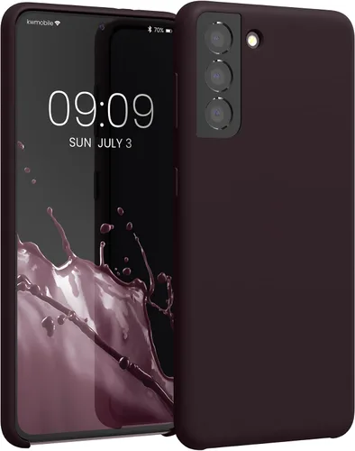 Vista 228 de kwmobile Funda compatible con Samsung Galaxy S9 - Funda de silicona TPU con acabado suave - Blue Reef