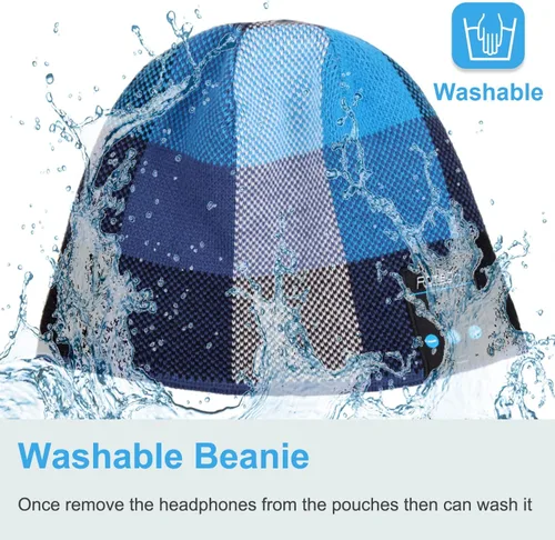 Vista 90 de Rotibox - Gorro inalámbrico con Bluetooth para deportes al aire libre, regalo de Navidad.
