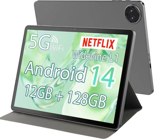 Vista 9 de Tablet Android 2025, tabletas Android 14 de 10.1 pulgadas con Octa-Core, 10GB+64GB, batería de 6000mAh, cámara de 5MP+8MP, pantalla IPS HD de 800 x