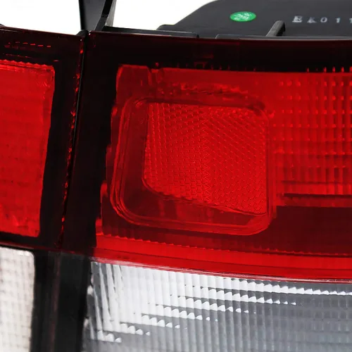 Vista 6 de SPEC-D TUNING Luces traseras de lente roja transparente compatibles con Honda Civic Coupe 1996-2000 de 2 puertas, conjunto de par izquierdo + derecho