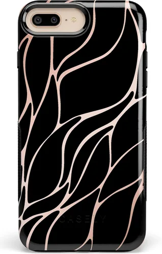 Vista 20 de Casely Funda para iPhone 6/7/8 Plus Funda con estampado de festival (solo buenas vibraciones)