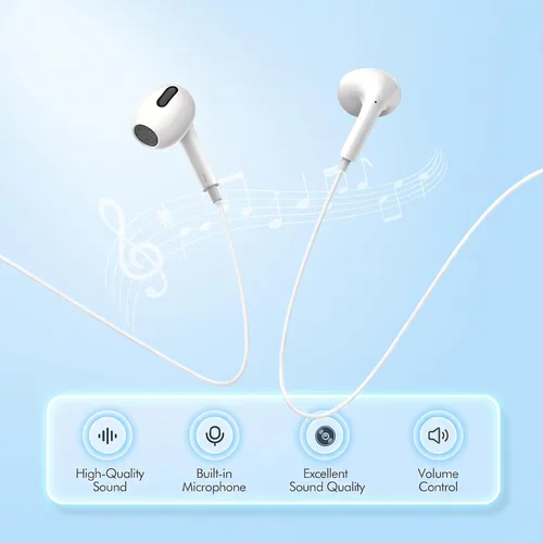 Vista 4 de USB C Wired Headphones for iPhone 17/16/15 Pro Max In-Ear Earphones, Mic & Volume Control, Type C Earbuds, Compatible with iPhone 17/16/15