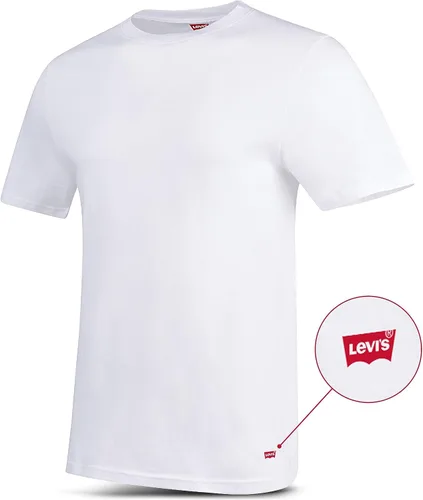 Vista 2 de Levi's Paquete de 4 camisetas ligeras de cuello redondo para hombre, 100% algodón