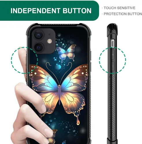 Vista 355 de Funda compatible con iPhone 8, a prueba de golpes, antiarañazos, bandera de ciervos de cola blanca de grano de madera estadounidense