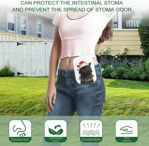 Vista 4 de Fundas de bolsa de ostomía lavables para colostomía, decoración grande