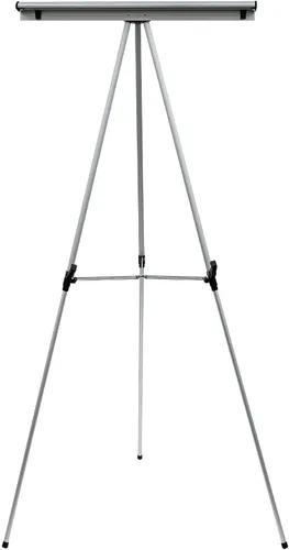 Vista 10 de MasterVision Caballete telescópico resistente de 3 patas, altura ajustable de 37.5 a 69 pulgadas, plateado, FLX05102MV