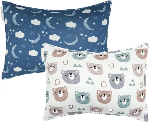 Vista 15 de ALVA BABY - Funda de almohada para niños pequeños de 13 x 18 pulgadas o 12 Bean Velvet-beige