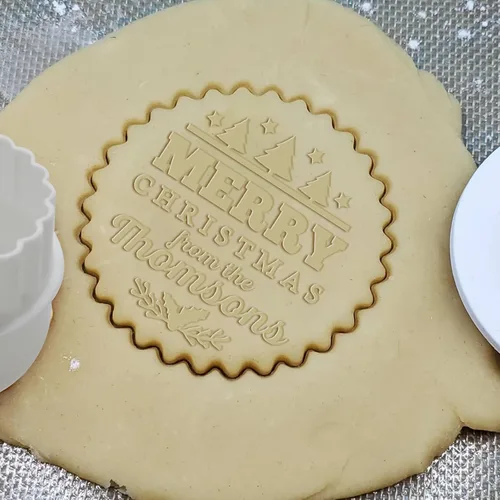 Vista 6 de Sello de galletas personalizado con nombre, sellos de galletas personalizados para parejas, cortadores para hornear, fondant, relieve, cupcakes