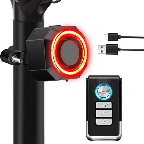 Vista 9 de NineLeaf Bicycle Tail Light Rechargeable, Bike Alarms for Ebikes 2 juegos de funda de silicona para gatos