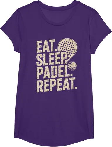 Vista 63 de Camiseta Eat Sleep Padel Repeat Padel Jugador de Tenis