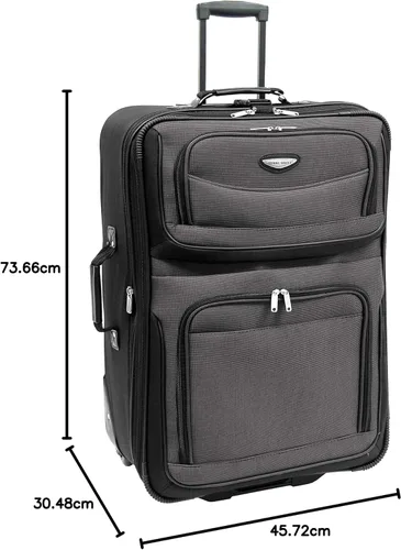 Vista 48 de Travel Select Amsterdam - Equipaje vertical y expansible con ruedas, marino