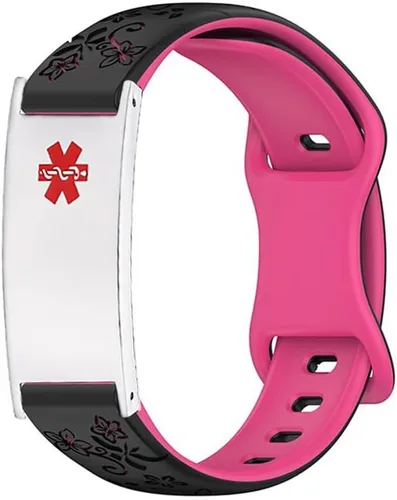 Vista 20 de LinnaLove Pulsera de alerta médica personalizada para hombres y mujeres, pulseras deportivas de acero inoxidable para identificación médica
