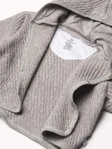 Vista 3 de HonestBaby Snap-Front Hooded Jackets, Side-Snap Top, Hoodies in Cozy 100% Organic Cotton Infant Baby Boys, Girls, Unisex
