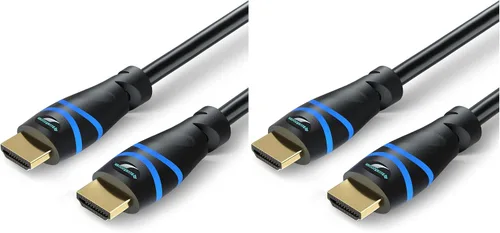 Vista 9 de BlueRigger Cable HDMI 8K (3 pies, 8K 60Hz HDR, 4K 120Hz, alta velocidad 48Gbps con Ethernet, eARC, 3D, HDCP 2.3) – Compatible con PS5, Xbox, Roku