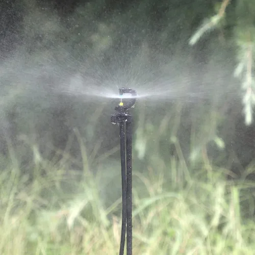 Vista 3 de Microboquillas de refracción tipo G, 10 unidades, rociador de riego giratorio para riego de jardín, jardinería doméstica, producción agrícola