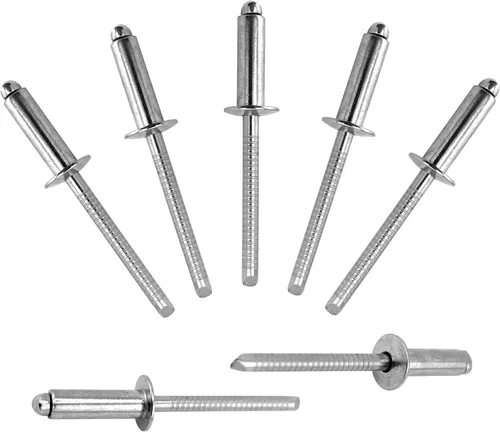 Vista 10 de ALLCLEAN 60 piezas de remaches ciegos de aluminio de 1/4" x 1", remaches pop de 6,4 x 25mm, agarre de aluminio y mandril de acero