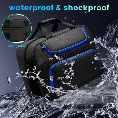 Vista 4 de AULYAH Carrying Case Traveling Travel Bag for Playstation 5 Controller Console Accessories PS5