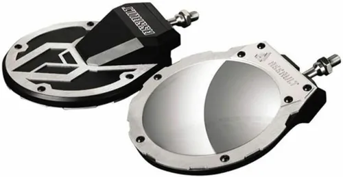 Vista 2 de Assault Industries 101005SM07212 Espejo lateral convexo Sidewinder negro crudo de 1.75 pulgadas