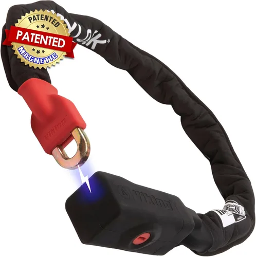 Vista 8 de Seatylock Viking - Cerradura de cadena para bicicleta con llave, magnética, patentada, clasificada segura, segura, antirrobo, cerradura inteligente