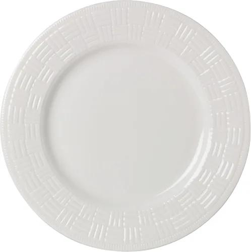 Vista 6 de Mikasa Ashlyn Juego de Vajilla de Porcelana Ósea Vegana Resistente a Astillas de 12 Piezas, Servicio para 4