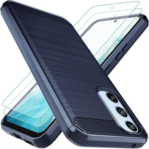 Vista 9 de Osophter Funda para Samsung Galaxy A54 5G, Samsung A54 5G Funda de absorción de golpes Flexible TPU Caucho Protector de teléfono celular (negro)