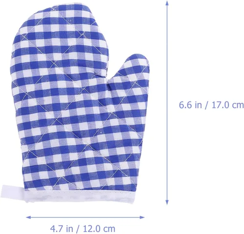 Vista 3 de 2 guantes de horno para cocina de juegos, guantes antiquemaduras, guantes de horno de microondas, guantes de cocina para hornear de forma segura