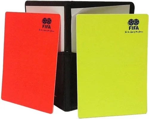 Vista 4 de MiaoDuo Nuevo cuaderno de la cartera del árbitro del fútbol del fútbol del deporte con la tarjeta roja y la tarjeta amarilla