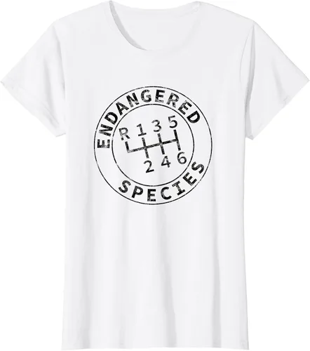 Vista 12 de Endangered Species Stick Shift Manual Transmission Drivers T-Shirt Baby Blue