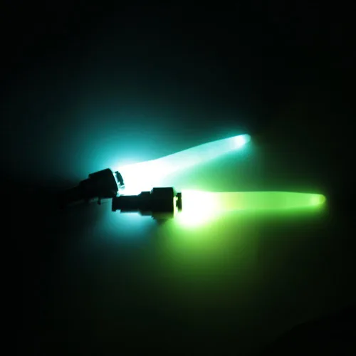 Vista 4 de Paquete de 4 luces LED de flash para válvula de rueda de neumáticos para bicicleta, bicicleta, motocicleta, rueda de luz, 4.25 pulgadas de largo