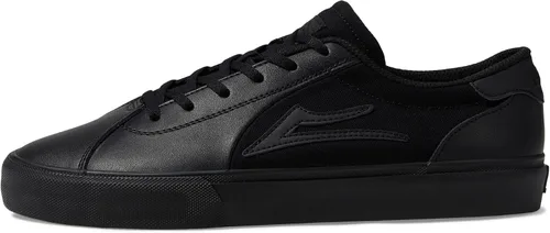 Vista 4 de Lakai Flaco II SMU Skate Shoes - Modelo Pro por Stevie Perez Negro/Cuero negro