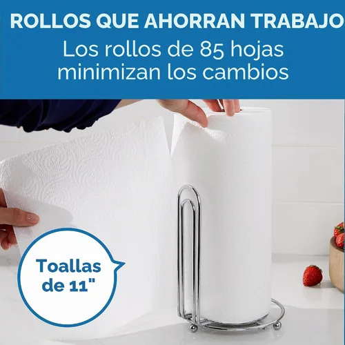 Vista 6 de Georgia-Pacific Pacific Blue Select Toalla de Papel en Rollo Perforada de 2 Capas, Blanco, 85 Hojas por Rollo, 30 Rollos por Caja, 27385