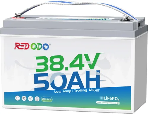 Vista 11 de Redodo Batería de litio LiFePO4 de 12V 20Ah, batería de arranque de 800CCA, batería marina del grupo U1 con BMS incorporado, batería de litio