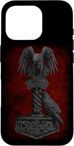 Vista 20 de Funda para iPhone 17 de Mjolnir Odín de la mitología vikinga nórdica de Thor