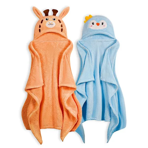 Vista 10 de Toalla de Baño para Niños Pequeños Toallas de Baño para Niños Toallas de Bebé con Capucha Toallas para Niños Pequeños para Niño Niña 0-5 Años