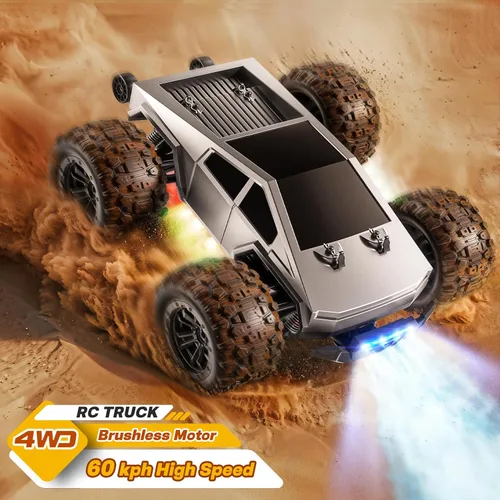Vista 4 de Jelife Autos RC 1:16 sin escobillas para adultos, camión de control remoto rápido de 60 KPH 4WD de alta velocidad, autos de control remoto