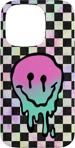 Vista 17 de Blah Drippy Pink Teal Y2K Graphic Case for iPhone 17