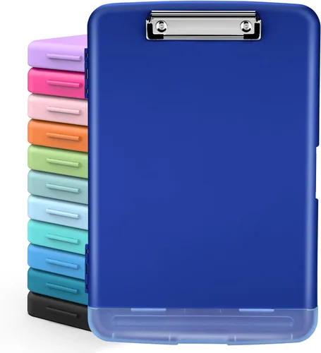 Vista 23 de Sooez Portapapeles con almacenamiento, tableros de clip de alta capacidad de 8.5 x 11 pulgadas con almacenamiento, carpeta de portapapeles