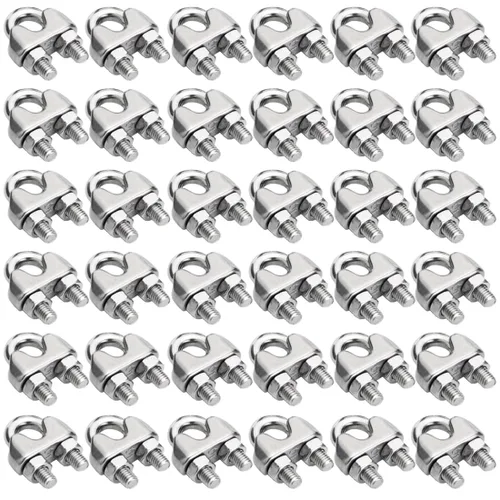 Vista 14 de Venforze Abrazadera de cuerda de alambre de 12PCS M3 1/8 "pulgadas, abrazaderas de cable de alambre de acero inoxidable 304 M3