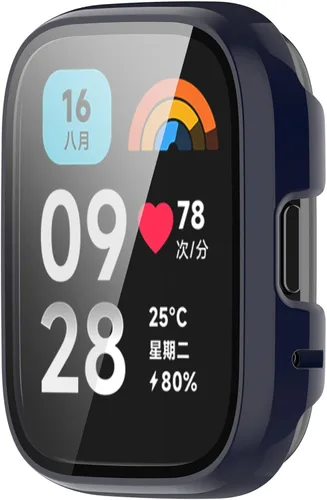 Vista 17 de Funda protectora de pantalla de reloj de cobertura completa para PC (para Xiaomi Redmi Watch 3 Active) / (Watch 3 Lite), accesorios para reloj Negro
