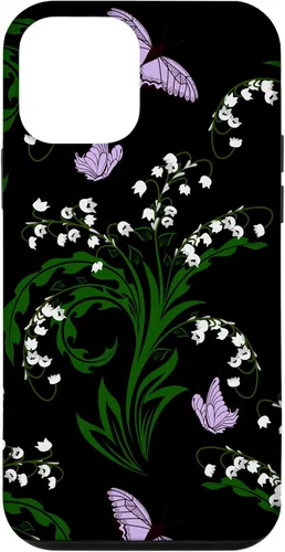 Vista 16 de Lily of The Valley and Butterflies Vintage Cottage Garden Case for iPhone 17