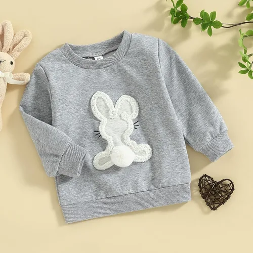 Vista 16 de Traje de San Valentín para bebé, niña, niño, traje de San Valentín, sudadera de manga larga con estampado de corazón