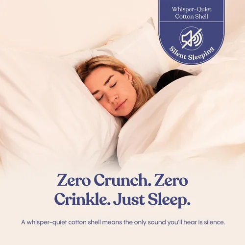 Vista 6 de FluffCo Almohadas Zen Fluff – Alternativa al plumón – Almohada de cama estándar/Queen para dormir fabricada en Estados Unidos – Almohada de lujo