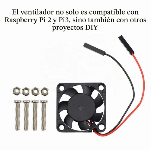Vista 9 de Ventilador Raspberry Pi – Paquete de 10 disipadores de calor de refrigeración de CPU, separando interfaz uno a dos, 3.3 V 5 V para Pi4, Pi3, Pi2