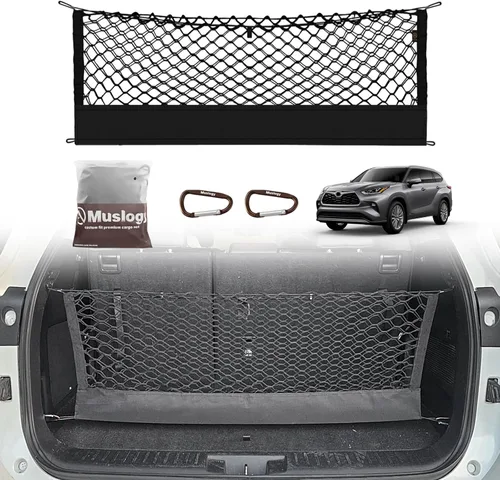 Vista 38 de Muslogy Red de carga para maletero estilo sobre compatible con accesorios Jeep Grand Cherokee L 2021-2024 2025, organizador de maletero de ajuste