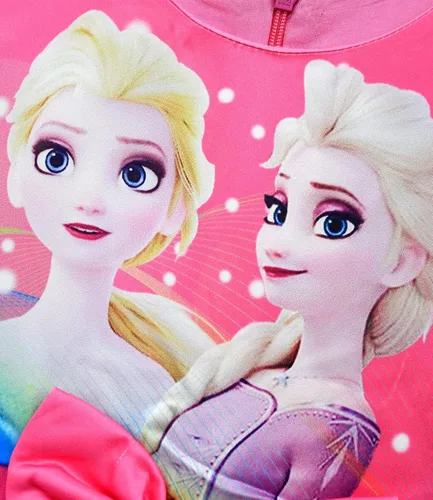 Vista 3 de CHXWTEAM - Disfraz de princesa de nieve para niñas pequeñas, disfraz de reina con horquilla