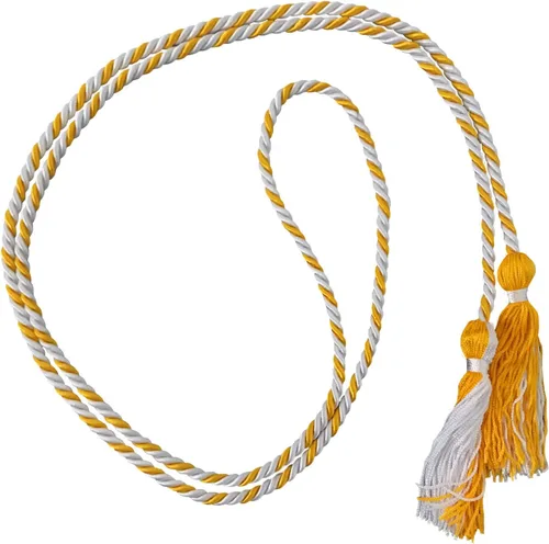 Vista 87 de Cordón de honor de graduación para graduaciones universitarias, escuela secundaria y más duradero y brillante (oro antiguo) - Paquete de 10