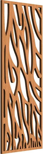 Vista 141 de 9 3/8"W x 24 3/8"H x 1/4"T Bristol Decorativos Paneles de Pared de Madera Calado, Cereza