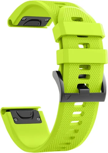 Vista 26 de ANCOOL - Correa para Garmin Fenix 5, de ajuste fácil, de silicona suave de 22 mm de ancho, correa de reloj para Garmin Fenix 5 Azul