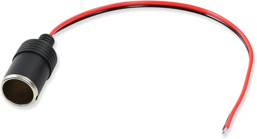Vista 2 de ELECTOP Cargador de Coche para Encendedor de Cigarrillos, Conector Hembra, Cable de Adaptador